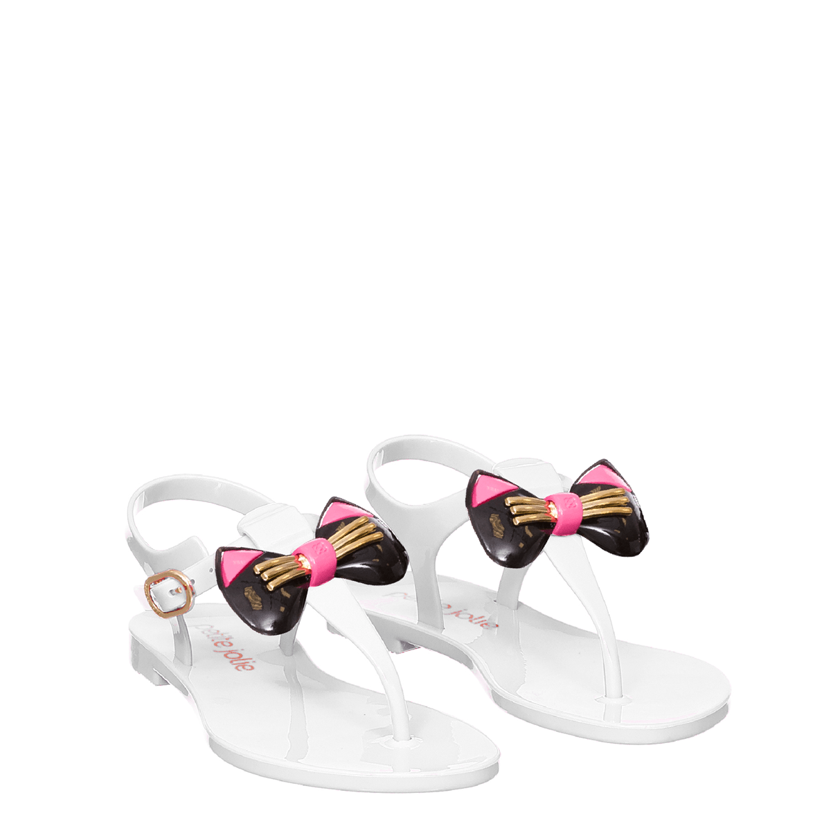 Sandália Infantil Petite Jolie Noah Branco/Preto - PJ5844IN