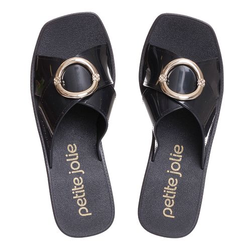 Chinelo Preto/Ouro PJ6103