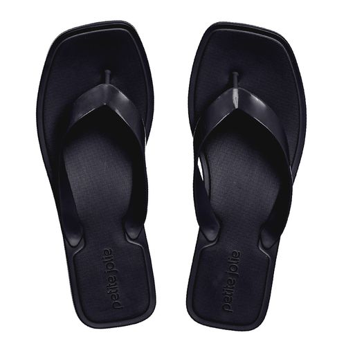 Chinelo Petite Jolie Square Preto/Preto - PJ5805II