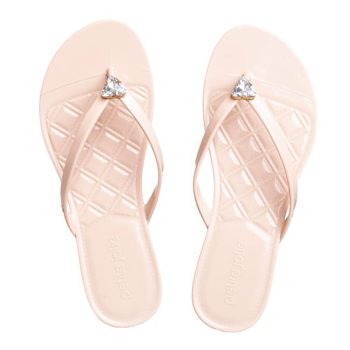 Chinelo Nude New/Ouro/Cristal PJ6464