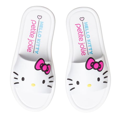 Chinelo Infantil Branco Hello Kitty + Petite Jolie PJ6646INH