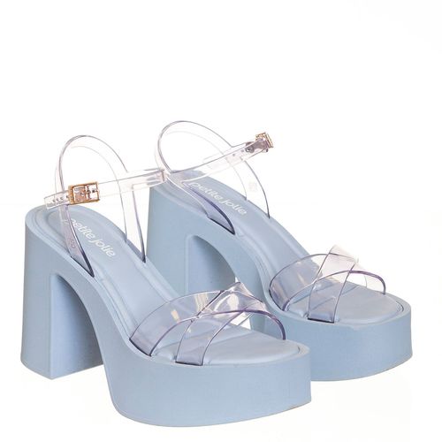 Sandália Petite Jolie Glam Translucido/Jeans - PJ6671