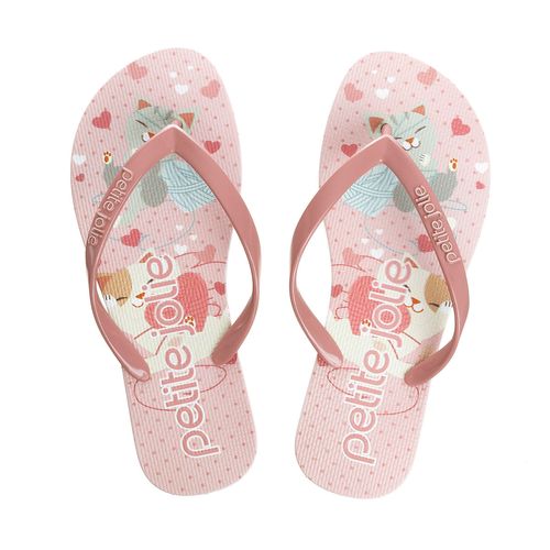 Chinelo Petite Jolie Fresh Rosa Antigo/Branco/Cat 4 - PJ6969