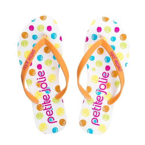 Chinelo Petite Jolie Fresh Acerola/Sola Branco - PJ6969
