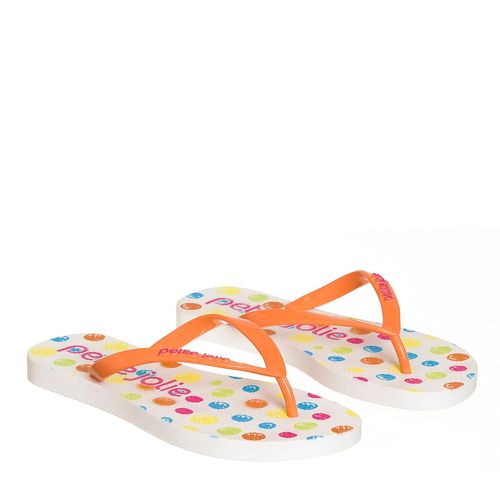Chinelo Petite Jolie Fresh Acerola/Sola Branco - PJ6969