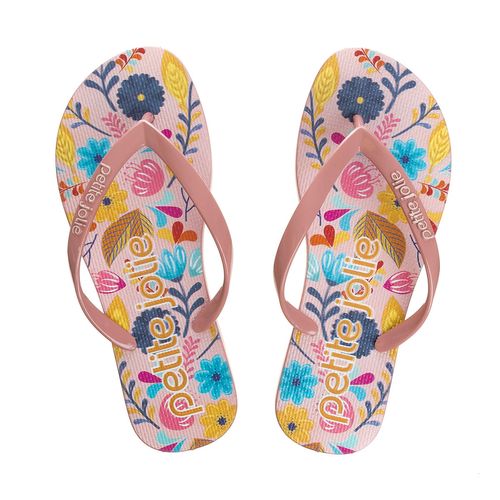 Chinelo Petite Jolie Fresh Rosa Antigo/Sweet Floral - PJ6969