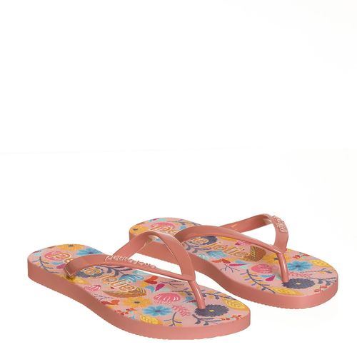 Chinelo Petite Jolie Fresh Rosa Antigo/Sweet Floral - PJ6969
