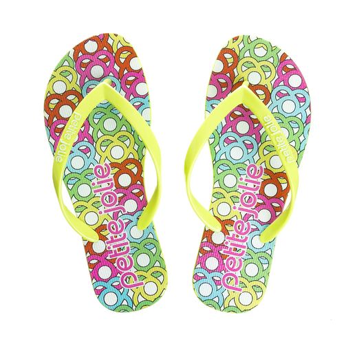Chinelo Petite Jolie Fresh Lemon/Logomania - PJ6969