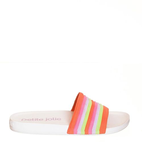 Chinelo Petite Jolie Slide Candy Color/Branco - PJ6963