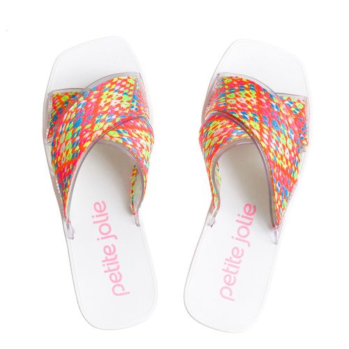 Chinelo Petite Jolie Vibe Translucido/Branco - PJ6437