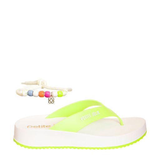 Chinelo Petite Jolie Basic Lemon/Branco PJ6981