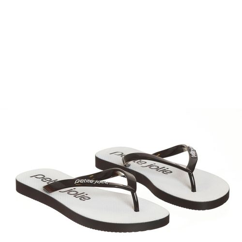 Chinelo Petite Jolie Fresh Preto/Sola Preto/Logo Pj PJ6969
