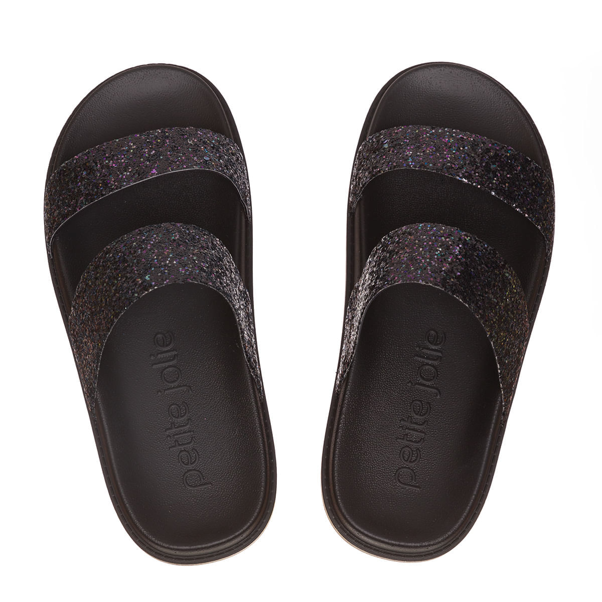 Chinelo Petite Jolie Ice Preto PJ7077