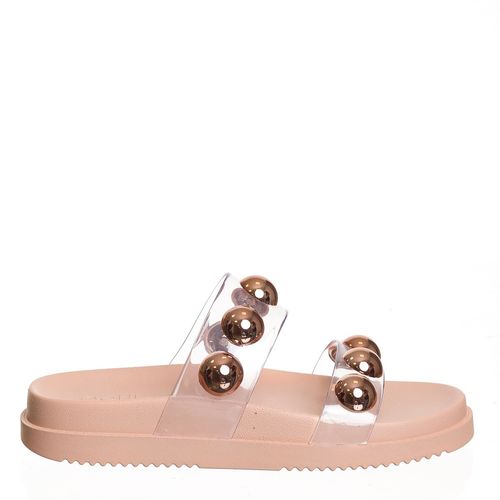 Chinelo Petite Jolie Ice Translucido/Mocca PJ7186