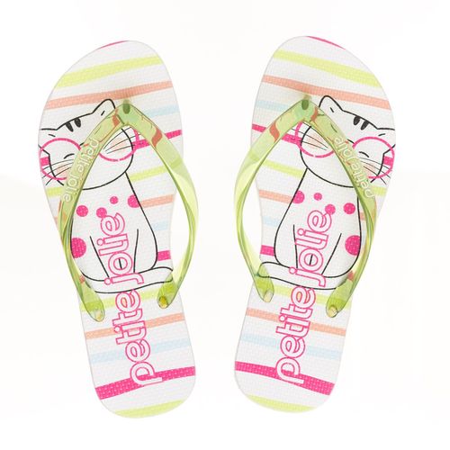 Chinelo Petite Jolie Fresh Lima Translúcido/Cat 6 PJ6969