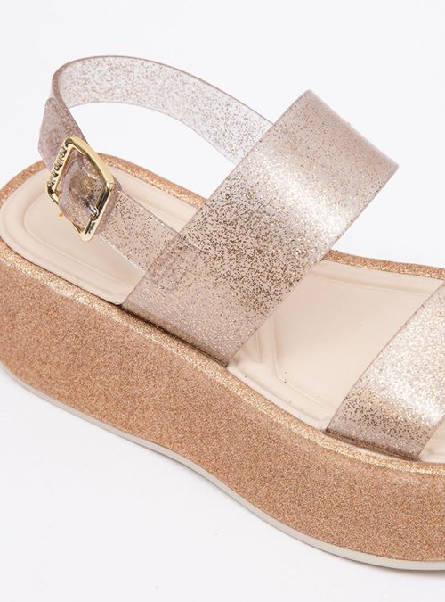 Sandália Petite Jolie Madison Glitter/Marfim PJ7212