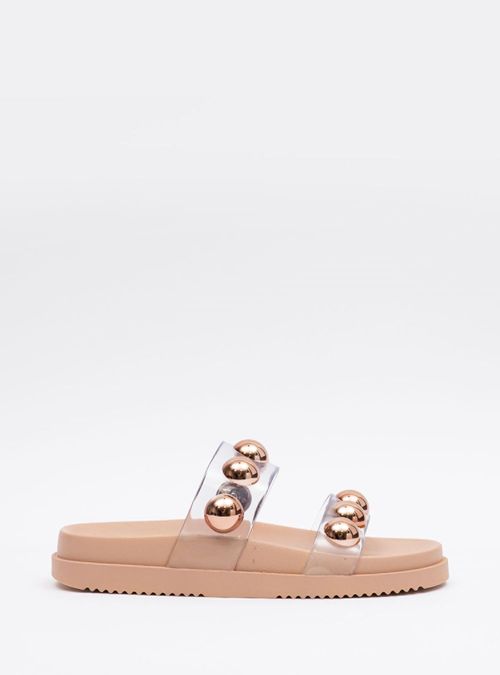 Chinelo Petite Jolie Ice Translucido/Mocca PJ7186