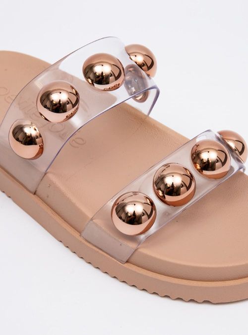 Chinelo Petite Jolie Ice Translucido/Mocca PJ7186
