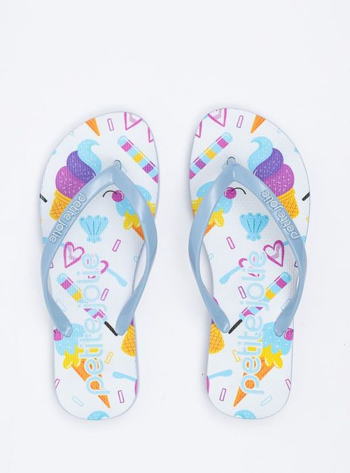 Chinelo Petite Jolie Fresh Azul/Ice Cream 3 PJ6969
