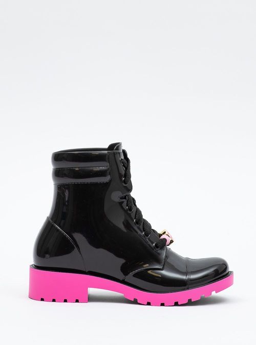 Bota Infantil Petite Jolie Iggy IN Preto/Sweet Pink PJ7211IN