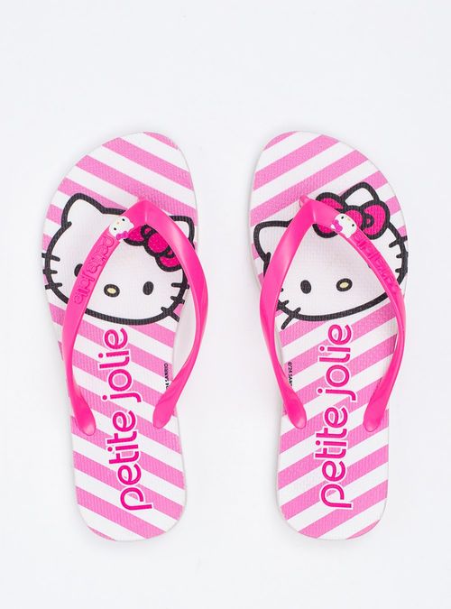 Chinelo Hello Kitty Sweet Pink/Sola Branco PJ7206HK