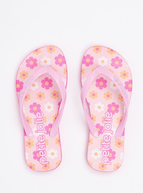 Chinelo Infantil Petite Jolie Fresh Rose/Flores PJ6969IN