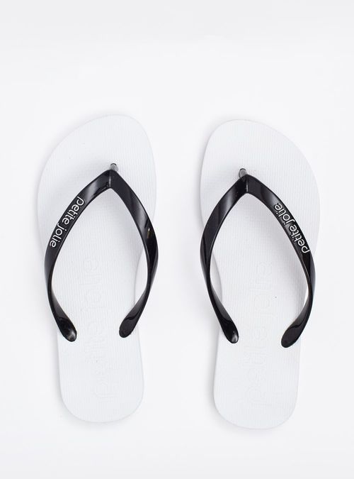 Chinelo Petite Jolie Fresh Preto/Sola Branco PJ6901