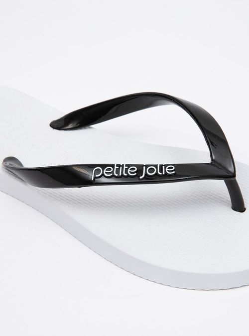 Chinelo Petite Jolie Fresh Preto/Sola Branco PJ6901
