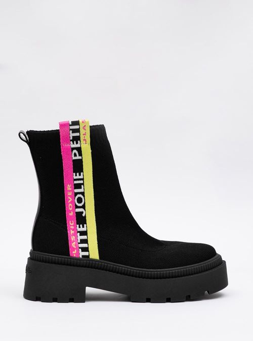 Bota Petite Jolie Off Boot Preto/Sola Preto PJ7280
