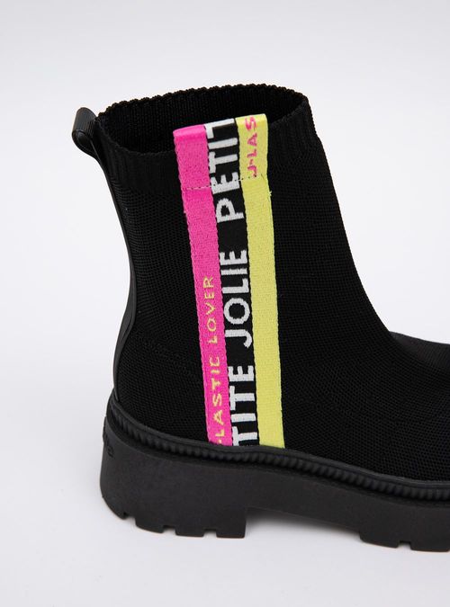 Bota Petite Jolie Off Boot Preto/Sola Preto PJ7280