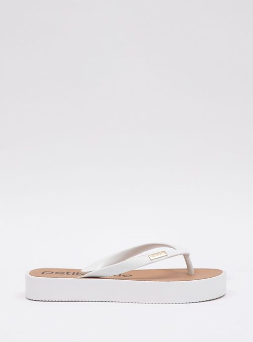 Chinelo Petite Jolie Fresh Up Branco/Sola Branco PJ7221