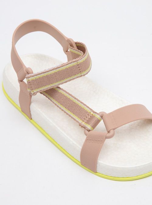 Sandália Petite Jolie Puff Sandal Base/Branco/Citrus PJ7194
