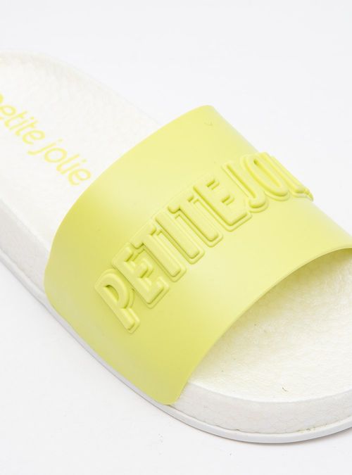 Chinelo Petite Jolie Puff Citrus/Branco PJ7132