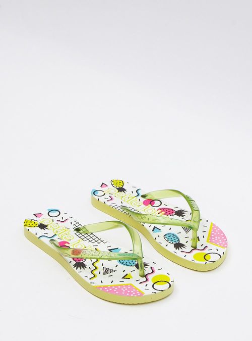 Chinelo Petite Jolie Fresh Translúcido/Colorful 2 PJ6969