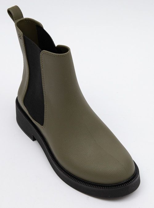 Bota Petite Jolie Boston Oliva/Preto PJ7129