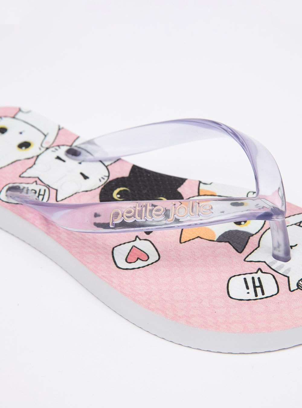 Chinelo Petite Jolie Fresh Translucido/Cats In PJ6969IN