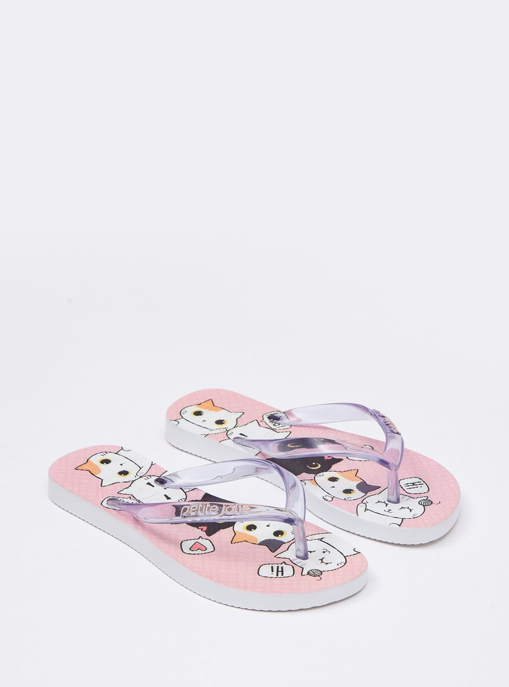 Chinelo Petite Jolie Fresh Translucido/Cats In PJ6969IN