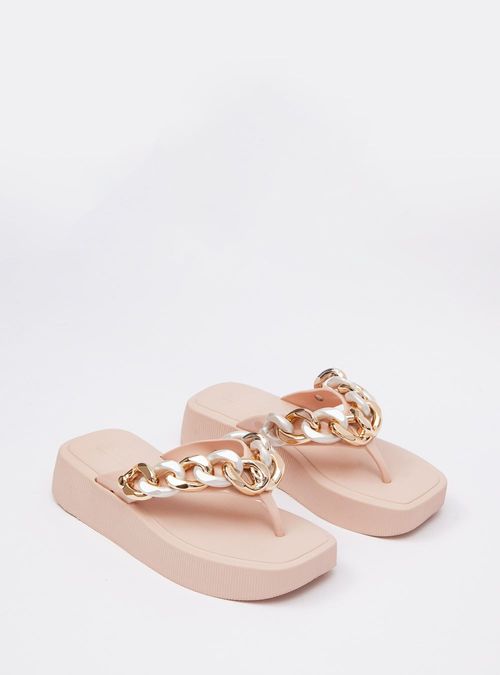 Chinelo Petite Jolie Hit Nude New/Ouro PJ6515