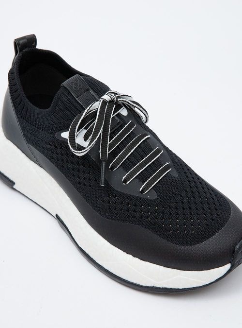Tênis Petite Jolie Puff Sneaker Preto/Branco PJ7130