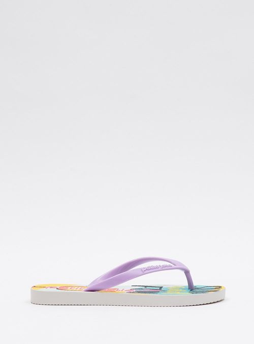 Chinelo Petite Jolie Fresh Lilac/Sola White/Frases 2 PJ6969