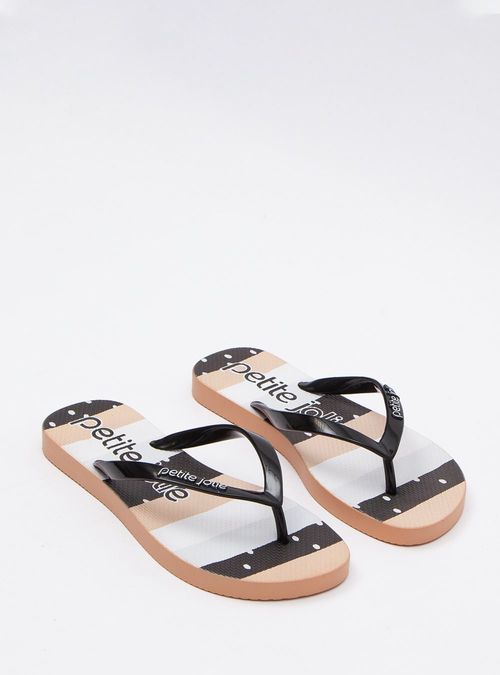 Chinelo Petite Jolie Fresh Preto/Avela/Geometrico 4 PJ6969