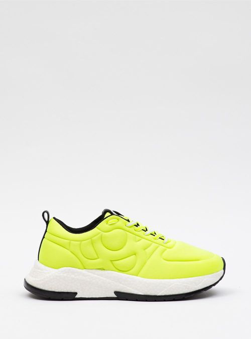 Tênis Petite Jolie Puff Sneaker Amarelo Neon PJ7284