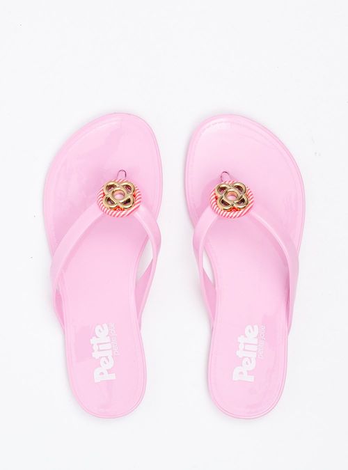 Chinelo Infantil Petite Lucky In Rosa Camelia PJ7333IN