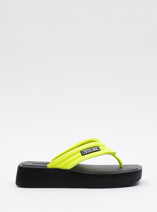 Chinelo Petite Jolie Hit Amarelo Neon/Preto PJ7286