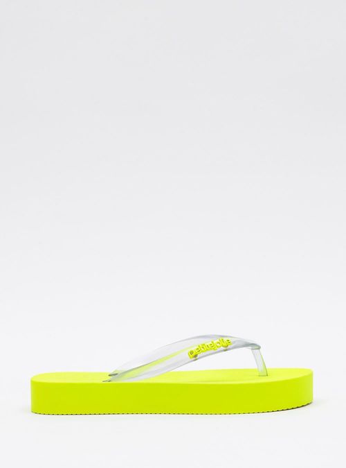 Chinelo Petite Jolie Fresh Up Translucido/Amarelo PJ7321