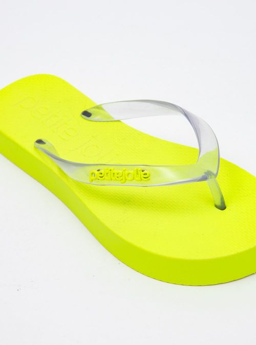 Chinelo Petite Jolie Fresh Up Translucido/Amarelo PJ7321