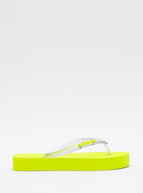 Chinelo Petite Jolie Fresh Up Translucido/Amarelo PJ7321