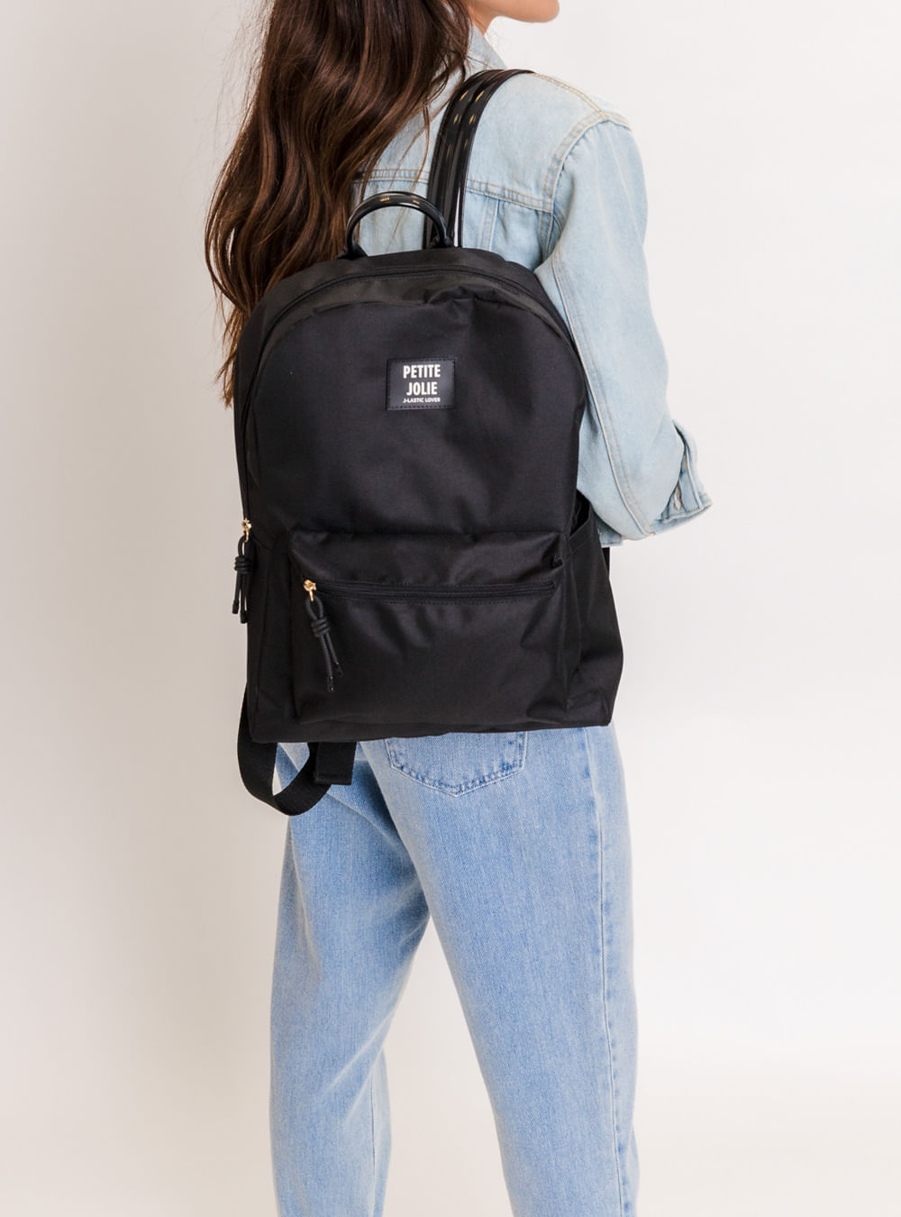 Mochila Petite Jolie Teen Preto PJ11055