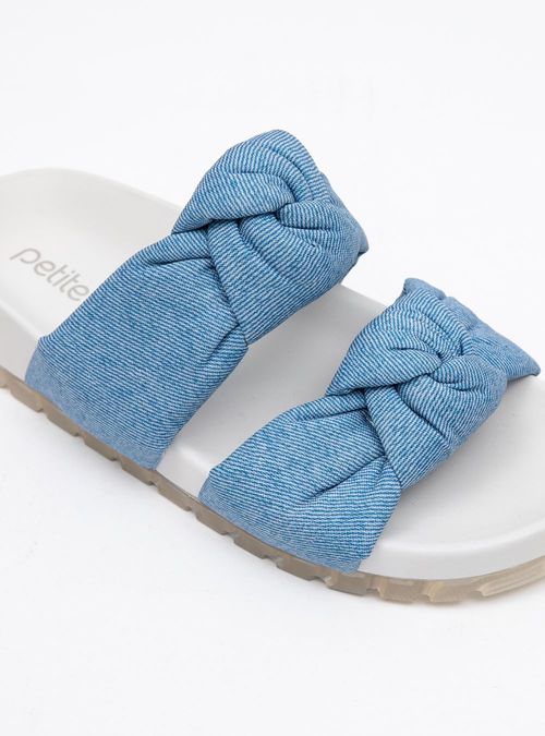Chinelo Petite Jolie Denim Flat Light Blue PJ7374