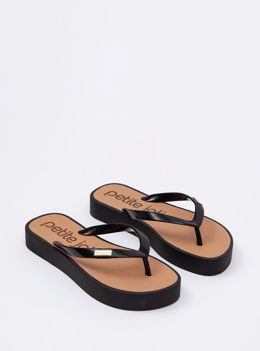 Chinelo Petite Jolie Fresh Up Preto/Preto PJ7221
